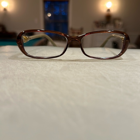 Gucci glasses brown with a bead on the arms - Picture 1 of 4